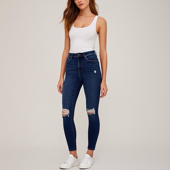 Abercrombie & Fitch Denim - Abercrombie Fitch 6 (28) NWT Skinny High Rise Jeans Women’s Distressed